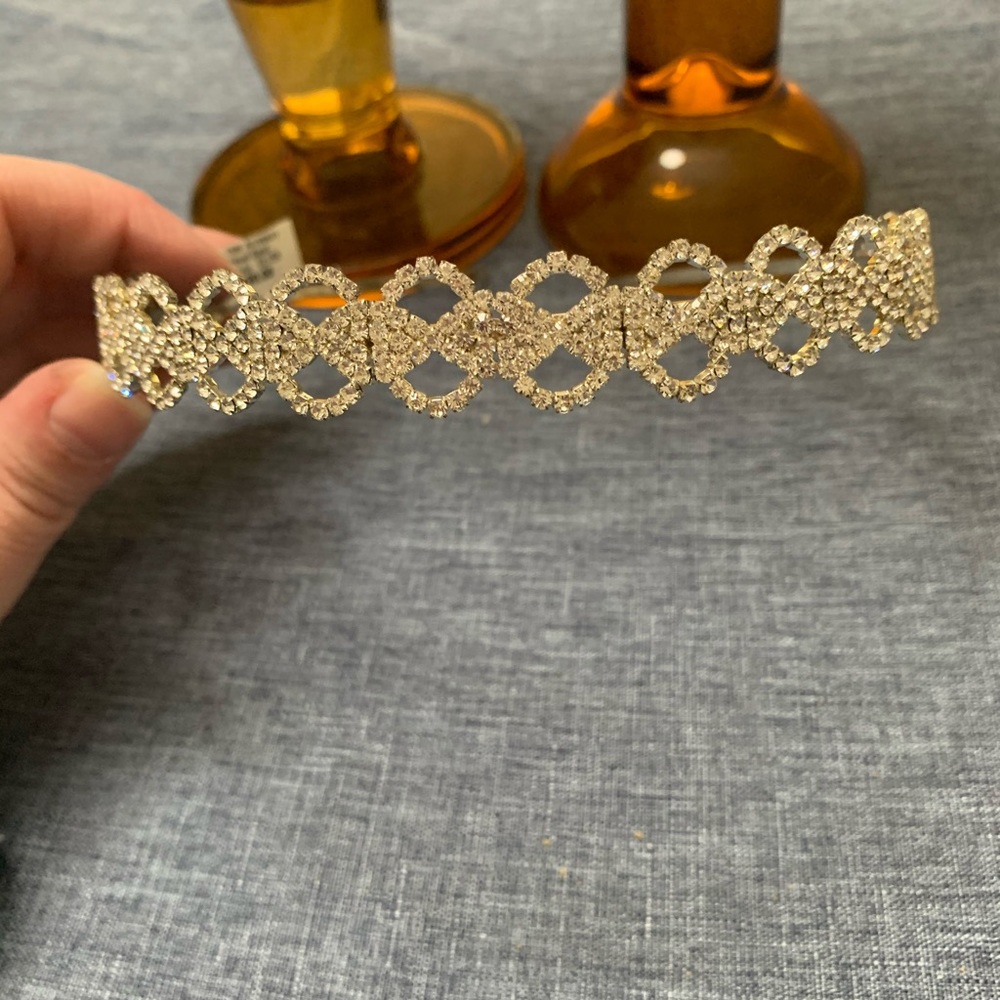 Silver plated headband